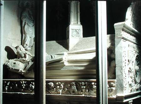 Tomb of Blanche of Anjou wife of James II of Aragon (1264-1327) from Pere  de Bonhull