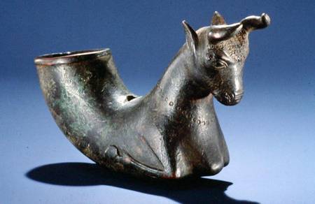 Bull with folded legs from Persian School