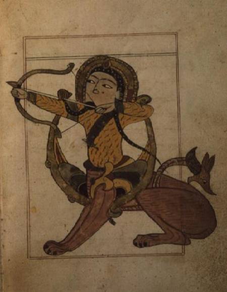 The Sign of Sagittarius from Persian School