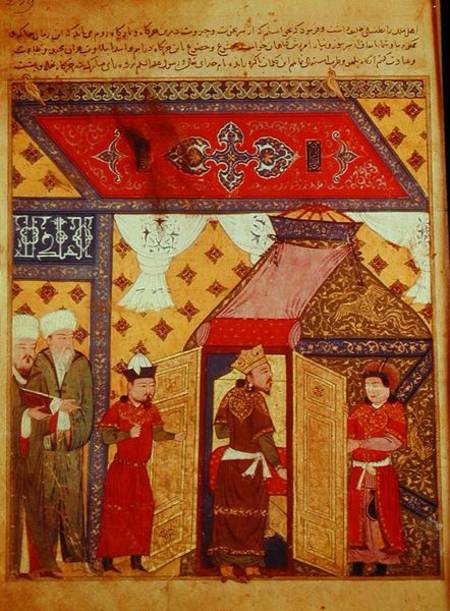 Ms. Supp. Pers. 1113 fol.239 Pavilion tents erected by Ghazan Khan in 1302 from Persian School