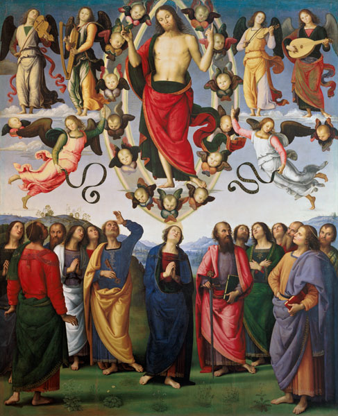 Die Himmelfahrt Christi. from Perugino (eigentl. Pierto di Cristoforo Vanucci)