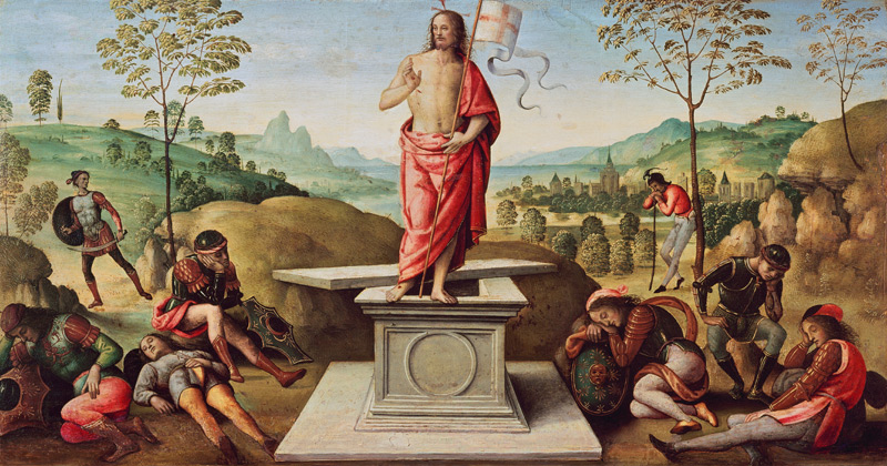 Die Auferstehung Jesu. from Perugino (eigentl. Pierto di Cristoforo Vanucci)