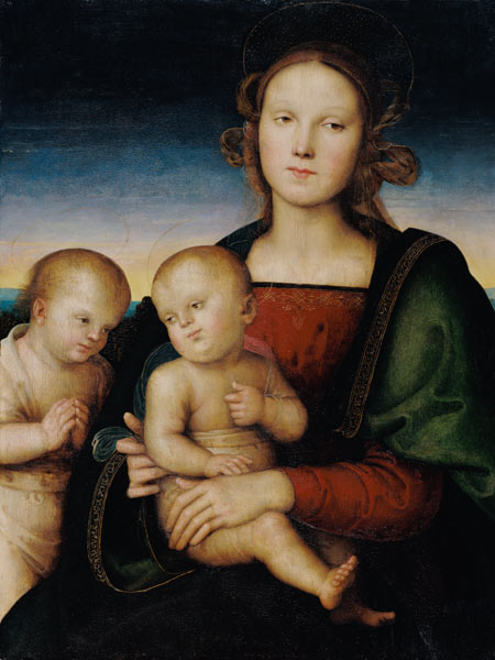 Madonna mit Kind und dem Johannesknaben from Perugino (eigentl. Pierto di Cristoforo Vanucci)