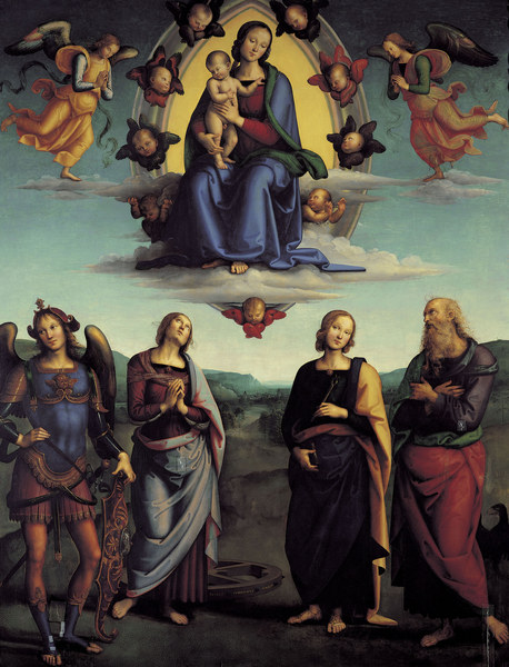 Madonna in Glory / Perugino from Perugino (eigentl. Pierto di Cristoforo Vanucci)