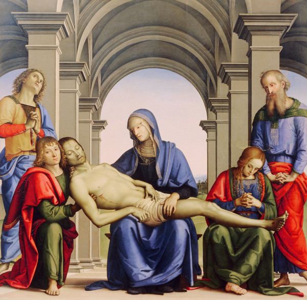 Pietà / Paint.by Perugino / 1494 from Perugino (eigentl. Pierto di Cristoforo Vanucci)