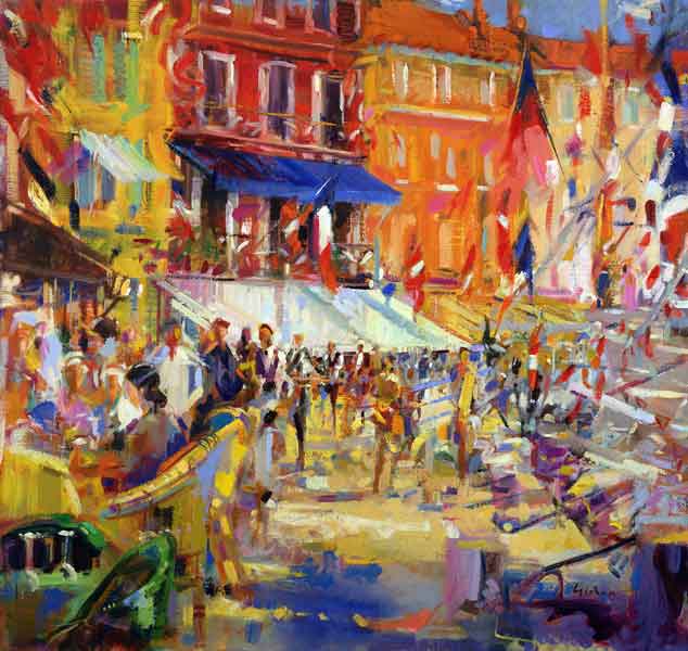 Port Promenade, Saint-Tropez (oil on canvas)  from Peter  Graham