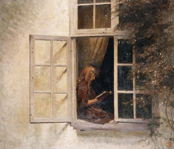 Lesendes Mädchen am Fenster. from Peter Ilstedt