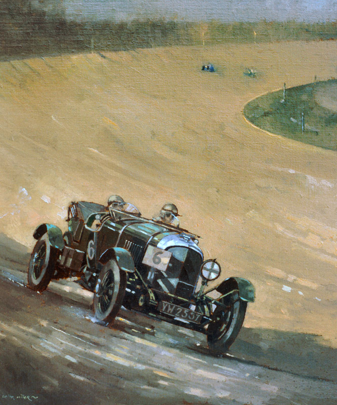 24 Hour Race at Brooklands, 1929 (oil on canvas)  from Peter  Miller