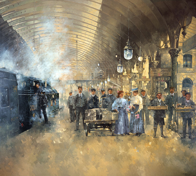 York Railway Station (oil on canvas)  from Peter  Miller