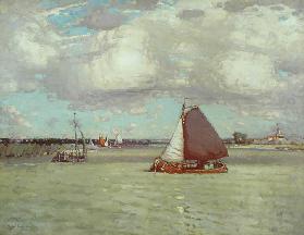 Ein niederländischer Fluss, um 1904