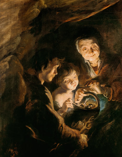 Die Alte mit dem Kohlenbecken from Peter Paul Rubens