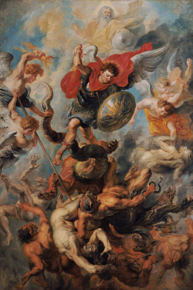 Der Engelsturz. Erzengel Michael im Kampf gegen die abtrünnigen Engel from Peter Paul Rubens