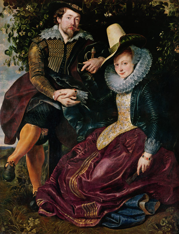 Der Maler mit seiner Frau Isabella Brant in der Geißblattlaube from Peter Paul Rubens