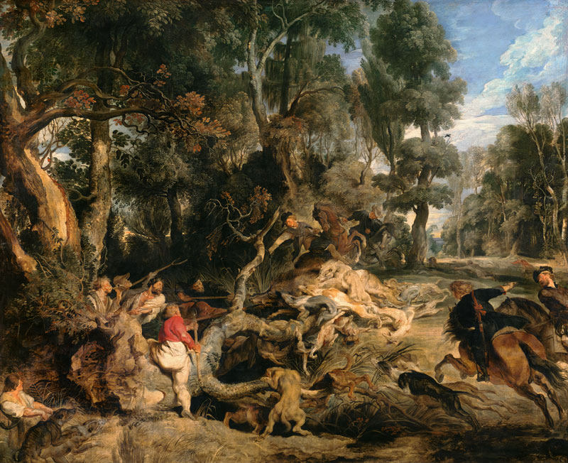 Die Wildschweinjagd from Peter Paul Rubens