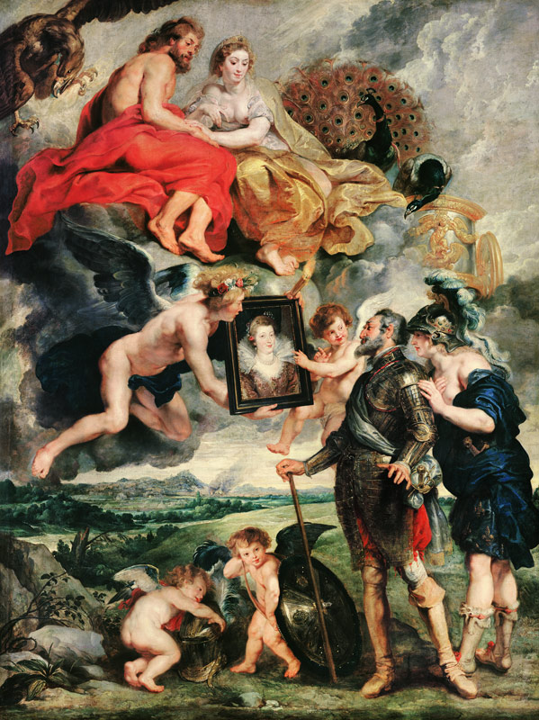 The Presentation of Her Portrait to Henry IV (The Marie de' Medici Cycle) from Peter Paul Rubens