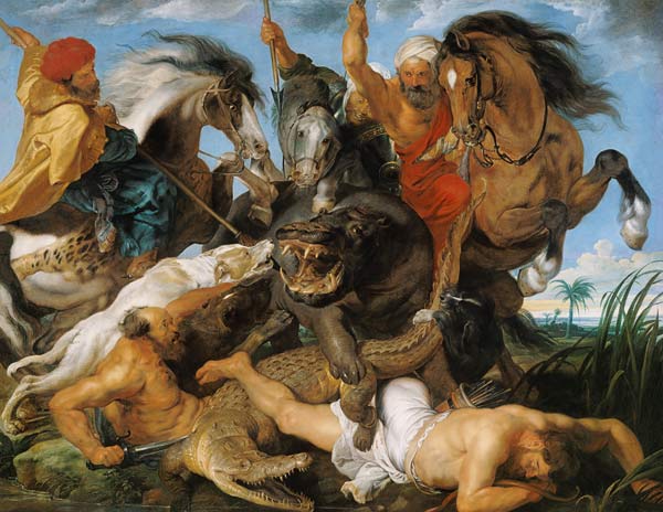 Jagd auf Nilpferd und Krokodil from Peter Paul Rubens