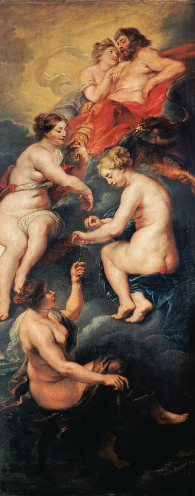 The Medici Cycle: The Three Fates Foretelling the Future of Marie de Medici (1573-1642) from Peter Paul Rubens