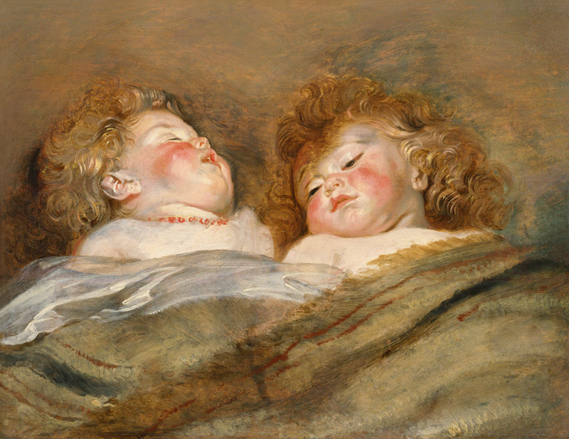 Two Sleeping Children from Peter Paul Rubens