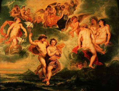 Ascent of Psyche to Olympus from Peter Paul Rubens