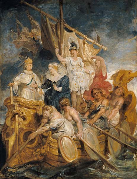Aus dem Medici-Zyklus: Die Übergabe der Regentschaft an den Dauphin (Volljährig- from Peter Paul Rubens