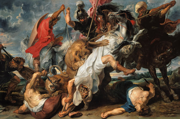 Die Löwenjagd. from Peter Paul Rubens