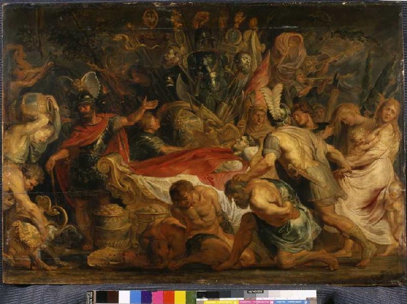 Die Leichenfeier des römischen Feldherrn Decius Mus. from Peter Paul Rubens