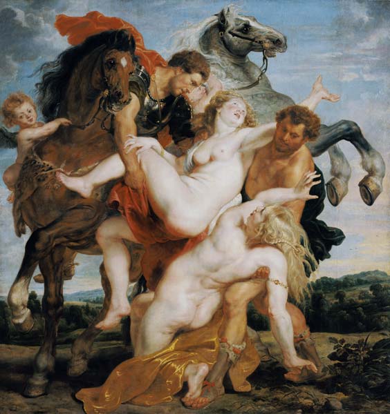 Raub der Töchter des Leukippos from Peter Paul Rubens