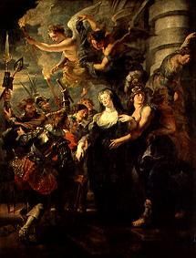 Medici-Zyklus: Die Flucht der Königin aus Blois, 21./22.2.1619 from Peter Paul Rubens