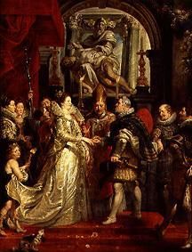 Medici-Zyklus: Die Hochzeit per Prokuration, 5,10.1600 from Peter Paul Rubens