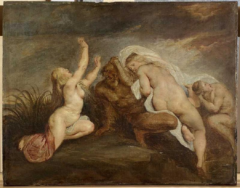 Nymphen und Flussgott (Fragment einer Darstellung des Phaeton-Sturzes) from Peter Paul Rubens