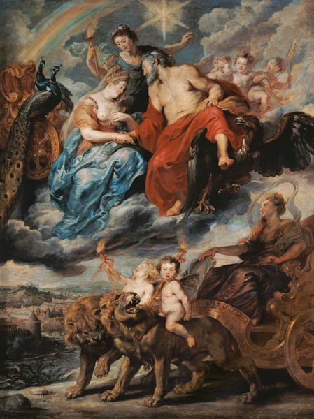 The Meeting of Marie de' Medici and Henry IV at Lyons (The Marie de' Medici Cycle) from Peter Paul Rubens