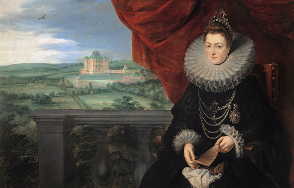 Portrait of Infanta Isabella Clara Eugenia of Spain (1566-1633) from Peter Paul Rubens