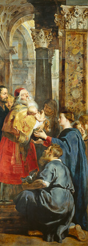 Presentation in the Temple, right panel from the Descent from the Cross triptych from Peter Paul Rubens