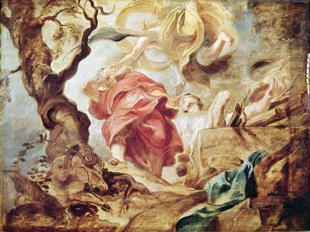 The Sacrifice of Isaac, sketch for section of ceiling in the Jesuit Church, Antwerp from Peter Paul Rubens