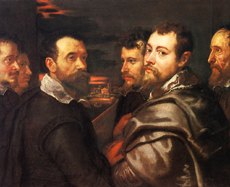 Selbstbildnis im Kreise seiner Freunde from Peter Paul Rubens