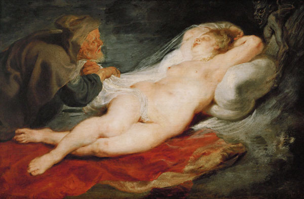 The Hermit and the sleeping Angelica, 1626-28 from Peter Paul Rubens