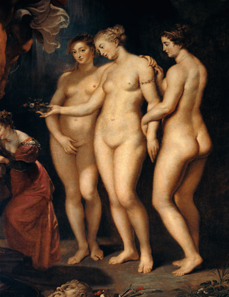 The Medici Cycle: Education of Marie de Medici, detail of the Three Graces from Peter Paul Rubens