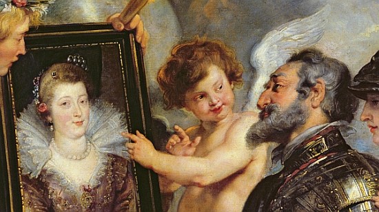 The Medici Cycle: Henri IV (1553-1610) Receiving the Portrait of Marie de Medici (1573-1642) 1621-25 from Peter Paul Rubens