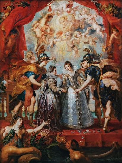 The Exchange of the Princesses at the Spanish Border. (The Marie de' Medici Cycle)