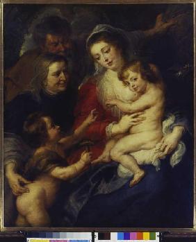 Die hl. Familie mit der hl. Elisabeth und dem Johannesknaben