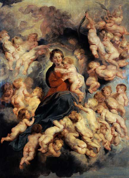 The Virgin and Child surrounded the Holy Innocents or, The Virgin with Angels