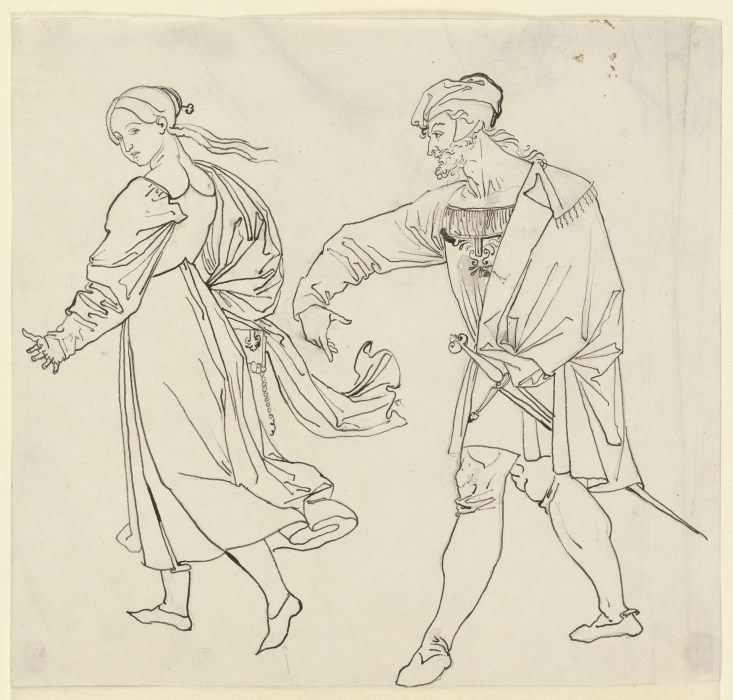 Szene am Ausgang der Kirche: Faust und Gretchen from Peter von Cornelius