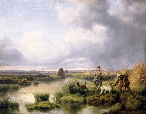 Jagd im Moor from Peter von Hess