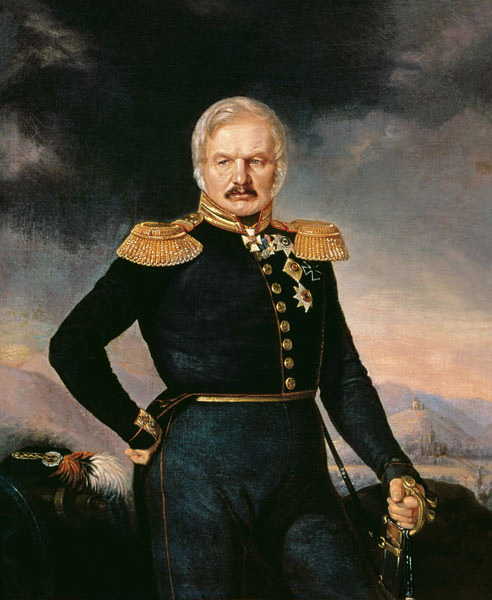 Portrait of General Alexei Ermolov (1816-27) from Petr Zakharovich Zakharov-Chechenets
