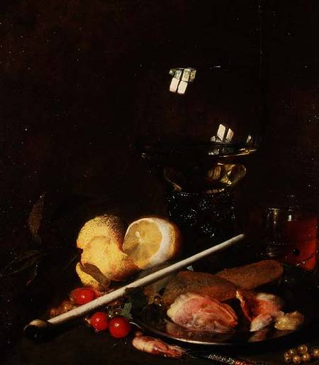 Still Life with Roemer, Lemons and a Pipe from Petrus Willebeeck