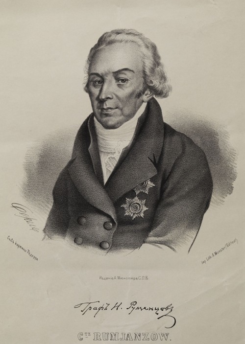 Portrait of Count Nikolay Petrovich Rumyantsev (1754-1826) from P.F. Borel