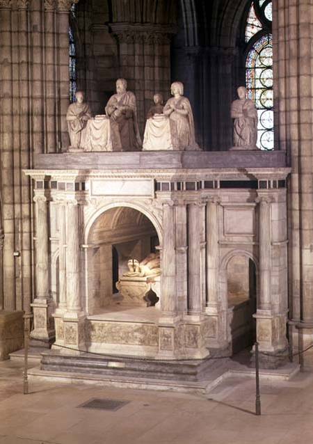 The tomb of Francis I (1494-1547) and his wife Claude of France, commissioned by Henri II from Philibert de L'Orme