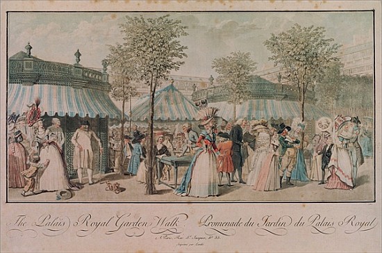 The Palais Royal Garden Walk from Philibert-Louis Debucourt