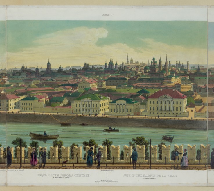 View of Zamoskvorechye from the Kremlin Wall (from a panoramic view of Moscow in 10 parts) from Philippe Benoist