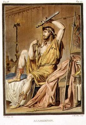 Agamemnon, costume for 'Iphigenia in Aulis' by Jean Racine, from Volume II of 'Research on the Costu from Philippe Chery